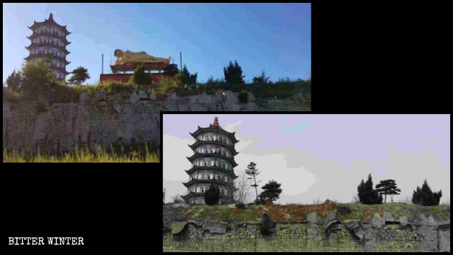 Shakyamuni-Statue im Lingbao-Tempel