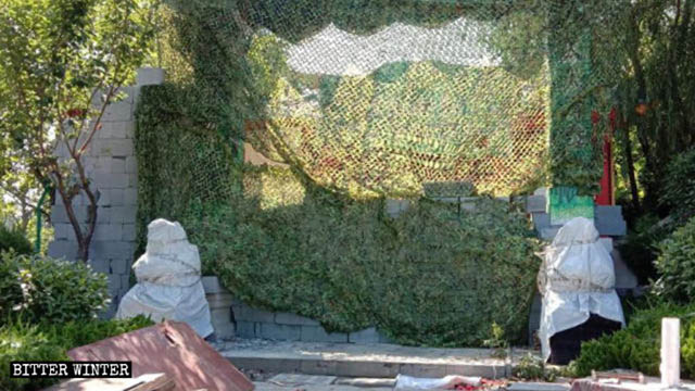 Der nun versiegelte Zugang zur Arhat-Halle